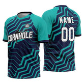 Zigzag Maze Custom Cornhole Jersey